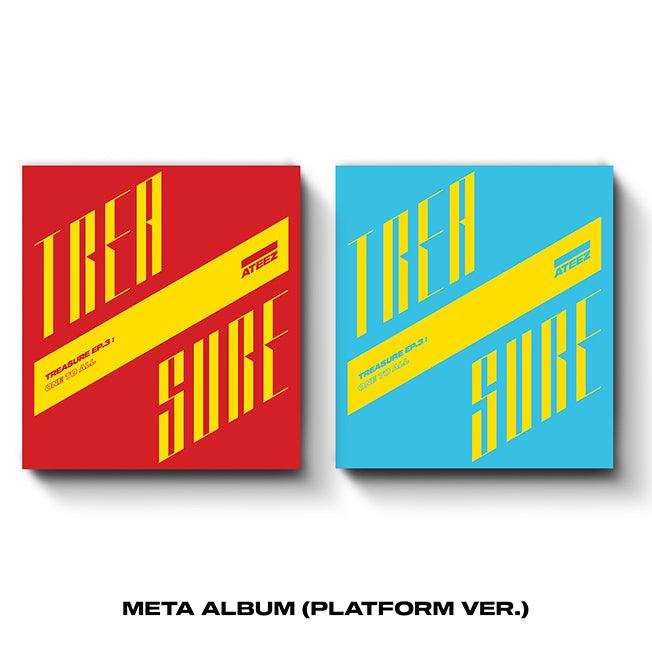 ATEEZ - [TREASURE EP.3 All To Zero] META ALBUM (Platform ver.) (Random Ver.) + OliveYoung Benefit - KKANG