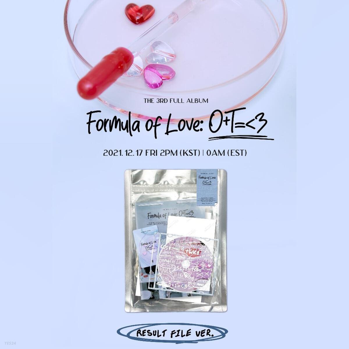 TWICE 3rd FULL ALBUM - Formula of Love: O+T=<3 (Result file ver.) - KKANG