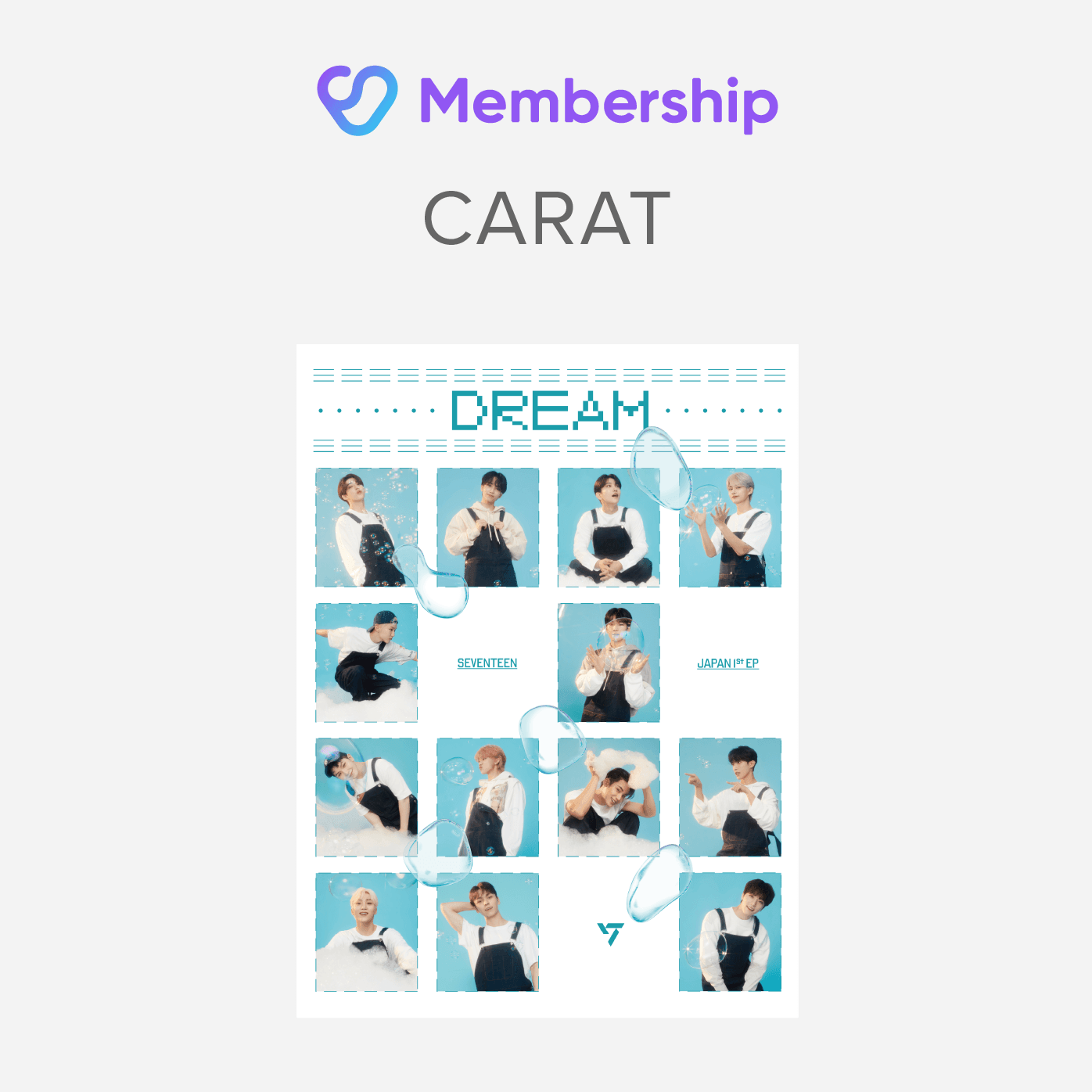 SEVENTEEN - JAPAN 1st EP 「DREAM」 - CARAT VER (FANCLUB LIMITED) - KKANG